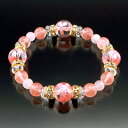 \8/17迄!!お盆限定最大1000円OFFクーポン/最短翌日配達【手彫り桜が彩るやさしい春色ブレスレット】開運ブレスレット アクセサリー 天然石 パワーストーン 開運 桜 さくら ピンク 桜ブレスレット かわいい ローズクォーツ レディース 女性 日本製