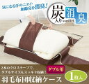 \7/25迄!!クーポンで最大2000円OFF/【炭の力で消臭&快適収納】羽毛布団 収納袋 ダブル 布団収納ケース 立てられる クローゼット 押し入れ 掛け布団 消臭 抗菌 炭入り 透明窓 持ち手 / アイメディア 炭入り消臭羽毛布団収納ケース ダブル用