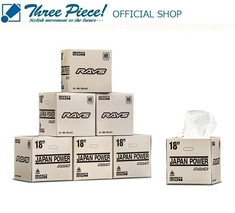 【メーカーお取り寄せ】 RAYS OFFICIAL グッズ WHEEL PACKAGE TISSUE BOX 24S IVORY スリーピース オフィシャルショップ★