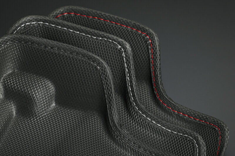 在庫ありハイエース200系GENBコンフォートマットフロントセットBlackStitchOMF11KHワイドボディ用スリーピースオフィシャルショップ