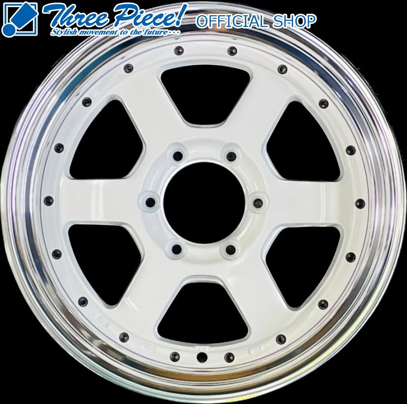 【在庫あり】ファブレス BARONE　ホイール RS-6 AWP6H-139.7 18インチ9.0J+25ホイール1台分ハイエース　キャラバンオーバーフェンダーサイズスリーピース オフィシャルショップ