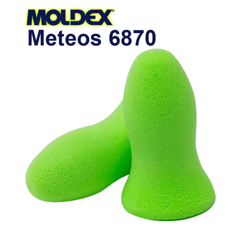 MOLDEX METEORS モルデックス 耳栓 メテオ 6870 レギュラー 1ペア 〈 耳せん 遮音 睡眠 ライブ用 モルデックス メテオ 防音対策 いびき みみせん 使い捨て 清潔 衛生 安眠 旅行 MOLDEX METEORS 〉