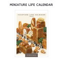 CL-466 MINIATURE LIFE CALENDAR 壁掛け 2023年 カレンダー ミニチュア ライフ