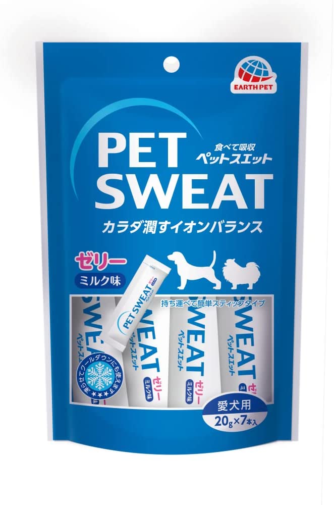 【クーポン利用で最大7％OFF】アース PET SWEAT ペットスエットゼリー愛犬用 7本入