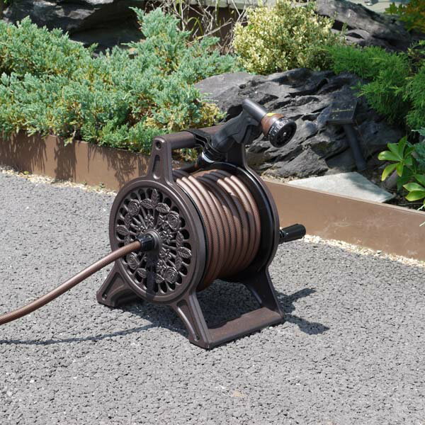 ブロンズリール20m ブラウン 散水ホ�