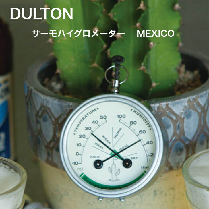 DULTON ダルトン サーモハイグロメーター メキシコ 温度計 湿度計 THERMO-HYGROMETER MEXICO マグネッ..