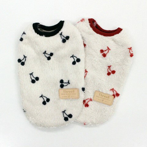 【半額セール！】【小型・中型犬】秋冬 ThreeBオリジナル テラヘルツワン・チェリーボアタンク th-12a 全2色 SS-3Lサイズ ST-LTサイズ FBM,FBLサイズ クークチュール × スリービー テラヘルツ 服