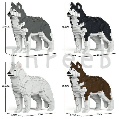 JEKCA ジェッカブロック (Sサイズ) 01S　ハスキー ST19PT10JEKCA