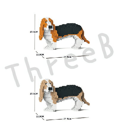 JEKCA ジェッカブロック （Sサイズ） バセット ハウンド ST19PT59JEKCA