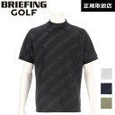 BRIEFING ブリーフィング 国内正規品 CE MS BIAS LOGO MOCK NECK RELAXED FIT ロゴ モックネック リラックスフィット カットソー ゴルフウェア メンズ ホワイト/ブラック/ネイビー/オリーブ BRG241M17 M-L