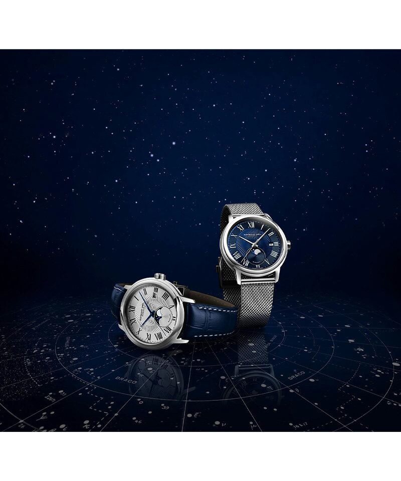 【選べるノベルティ】 【60回無金利ローン】 RAYMOND WEIL マエストロ 自動巻き ムーンフェイズ 2239M-ST-00509 レイモンドウェイル メンズ 腕時計