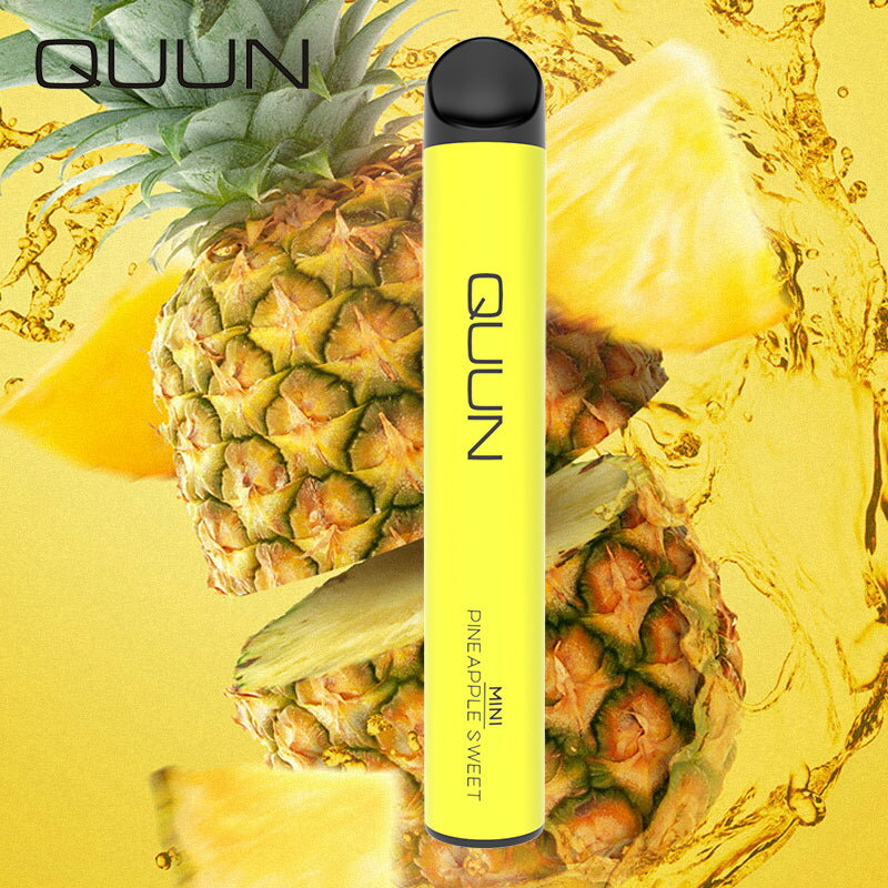 【送料無料】QUUN持ち運びシーシャPINEAPPLESWEETパイナップル5フレーバー禁煙グッズ携帯シーシャ電子タバコニコチンタール0