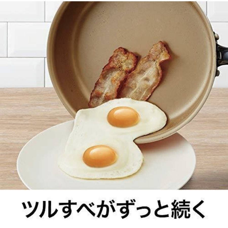 evercookエバークックフライパン&鍋6点セットオレンジガス火ガス火専用