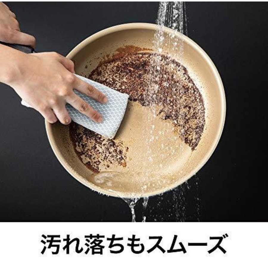 evercookエバークックフライパン&鍋6点セットオレンジガス火ガス火専用