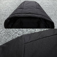 中綿ジャケットメンズアウタージャンパー上着高校生中学生学生10代20代30代おしゃれ冬暖かい黒ブラック2686