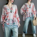 【冷感】チュニック レディース 5分袖 7分袖 春 夏 秋 おしゃれ ゆったり ブラウス 40代 50代 60代 シニア トップス シャツ 体型カバー 5708