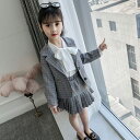 小学生 女の子 卒業式 卒園式 入学式 入園式 スーツスカート セットアップ フォーマル 子ども 子供服 七五三 結婚式 発表会 4337