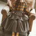 小学生 セットアップ キッズ 上下セット 子供服 長袖 フリル カットソー ティアード スカート 女の子 おしゃれ ゆったり 12775