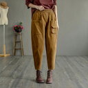 バギーパンツ レディース ボトムス ハーレム 春 秋 冬 おしゃれ ゆったり 40代 50代 60代 ママ 服 母 シニア 体型カバー 12798