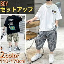 小学生 男の子 セットアップ ボーダー バックプリント Tシャツ ハーレムパンツ カジュアルスーツ 通学 スポーツ ダンス ストリート ヒップホップ 夏 半袖 ...