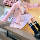 子供スーツ フォーマル 女子セットアップ キッズ 3点セット 長袖 春秋 アウター シャツ チェック柄 ミニスカート 入学式 卒業式 おしゃれ 制服 通学着 9...