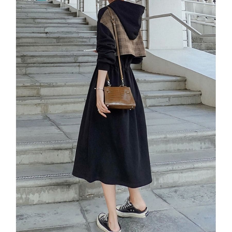 ワンピース 長袖 レディース スプリング パーカー フレンチ 10125