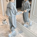 小学生 セットアップ キッズ スウェットジャケット ロングパンツ 子供服 おしゃれ 女の子 レジャー カジュアル 12811