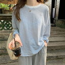 ボーダー長T チュニック トップス レディース プルオーバー 4カラー 20代 30代 40代 長袖 おしゃれ 夏秋 12830