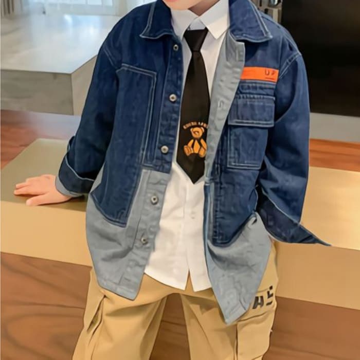 カジュアルシャツ 男の子 小学生 トップス チェックシャツ 通学 おしゃれ 長袖 秋 ジュニア 子供服 子ども ファッション キッズ 12868