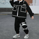 子供服 セットアップ 男の子 キッズ 韓国子供服 上下セット 2点セット 長袖 男児 おしゃれ 通学着 通園着 12872