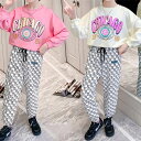 小学生 セットアップ キッズ 上下セット 子供服 長袖 トレーナー ロングパンツ スウェット 女の子 おしゃれ かわいい ゆったり 12895