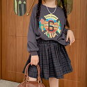 小学生 セットアップ キッズ 女の子 スカート スーツ 長袖 カットソー プリーツスカート 2点セット 秋春 韓国 カジュアル フォーマル ファッション 通学 ...