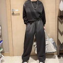 小学生 セットアップ キッズ ロゴ トレーナー サルエルパンツ 2点セット 春秋 長袖 ツーピース 通学 カジュアル ガーリー ダンス 可愛い 韓国 おしゃれ1...