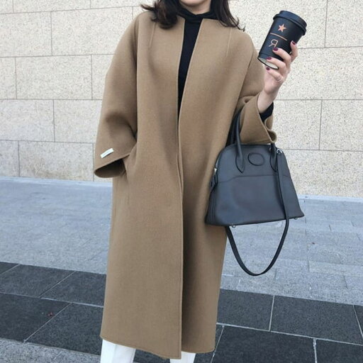 シンプルコート ノーカラー ゆったり感 無地 きれいめ 6色 ロング丈 おしゃれ レディース 高校生 10代 20代 30代 40代 50代 b13294 シンプルコート ノーカラー ゆったり感 無地 きれいめ 6色 ロング丈 おしゃれ レディース 高校生 10代 20代 30代 40代 50代 b13294