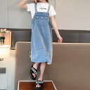 小学生 セットアップ キッズ 女の子 ロゴTシャツ サロペットスカート 2点セット 春夏 半袖 ツーピース 通学 カジュアル ガーリー 可愛い 韓国 おしゃれ ...