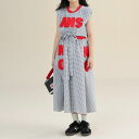 小学生 セットアップ キッズ 女の子 ロゴ ブラウス ロングスカート 2点セット 春夏 フレンチ袖 ツーピース 通学 カジュアル ガーリー ダンス 可愛い 韓国...