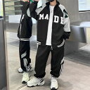 小学生 男の子 スウェット セットアップ フルジップ ジャケット パンツ 2点セット 春秋 パンツスーツ 通学 スポーツ ダンス ストリート ヒップホップ 韓国...