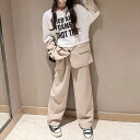 小学生 キッズ 女の子 重ね着風 セットアップ ロゴ Tシャツ ドッキング ジャケット パンツ 2点セット 春秋冬 長袖 ツーピース 通学 きれいめ カジュアル...