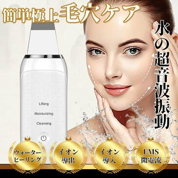 母の日 早割 最新モデル ウォーターピーリング 美顔器 超音波 1台4役 引き締め スマートピール 毛穴ケア 黒ずみ EMS微電流 ほうれい線 皮脂汚れ除去 母の日 ギフト 誕生日 彼女 プレゼント