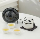 急須ティーポットティーカップポット 保温紅茶 ポットティーポットセット 茶こし付き セラミック 中国風 パンダ ティーポット小型で大容量 紅茶 緑茶 折りたたみ...