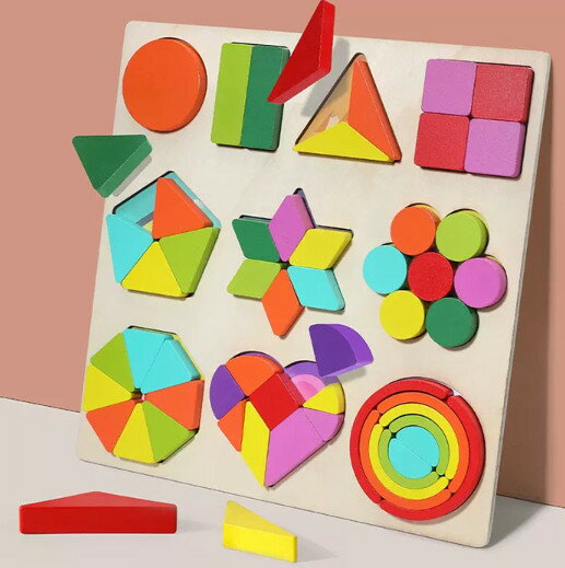 モンテッソーリ おもちゃ 木製 ボード カラフル 知育玩具 セット はめこみ 形合わせ 子供 幼児 教材 ブロック パズル 知育 オモチャ 玩具 室内 遊び 積み木 指先使うおもちゃ キッズ 誕生日プレゼント 木のおもちゃ 型はめ 木製パズル 送料無料