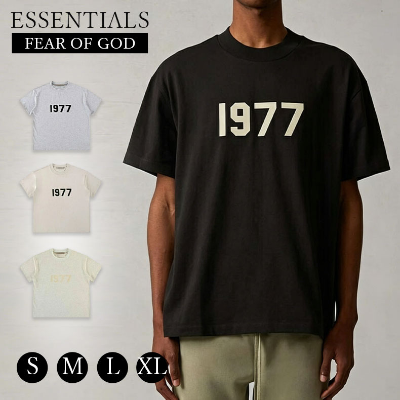 Rakuten - ESSENTIALS エッセンシャルズ Tシャツ 半袖 メンズ レディース 1977 Logo T-Shirt ロゴ Tシャツ ブラック