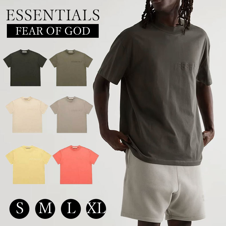 ESSENTIALS エッセンシャルズ Tシャツ ロゴ Tシャツ 半袖 メンズ レディース logo t-shirt カジュアル 男女兼用 夏[並行輸入品]