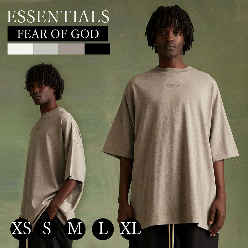 Rakuten - FOG ESSENTIALS ロゴ 半袖シャツ Tシャツ T-shirt 両面ロゴ メンズ レディース オーバーサイズ オフホワイト フィアオブゴッド Fear Of God　ユニセックス 春夏 夏 半袖 正規品 男女兼用