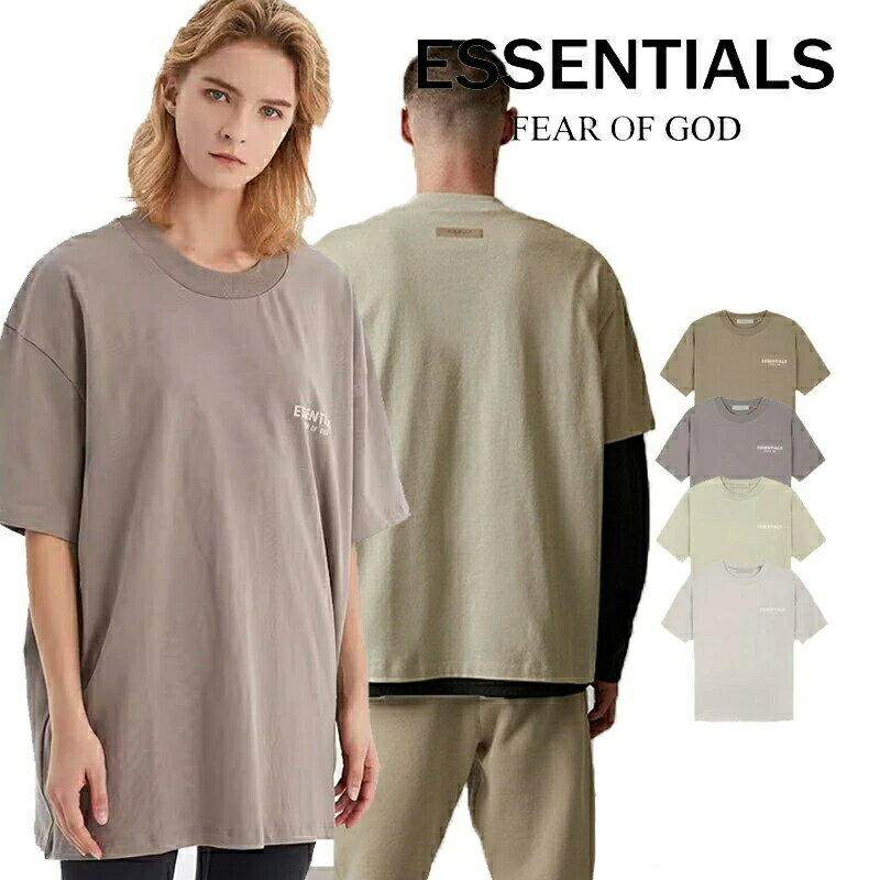 Rakuten - FOG ESSENTIALS ロゴ 半袖シャツ Tシャツ T-shirt 両面ロゴ バックプリント プリント メンズ レディース オーバーサイズ オフホワイト フィアオブゴッド Fear Of God　ユニセックス 春夏 夏 半袖 正規品 男女兼用