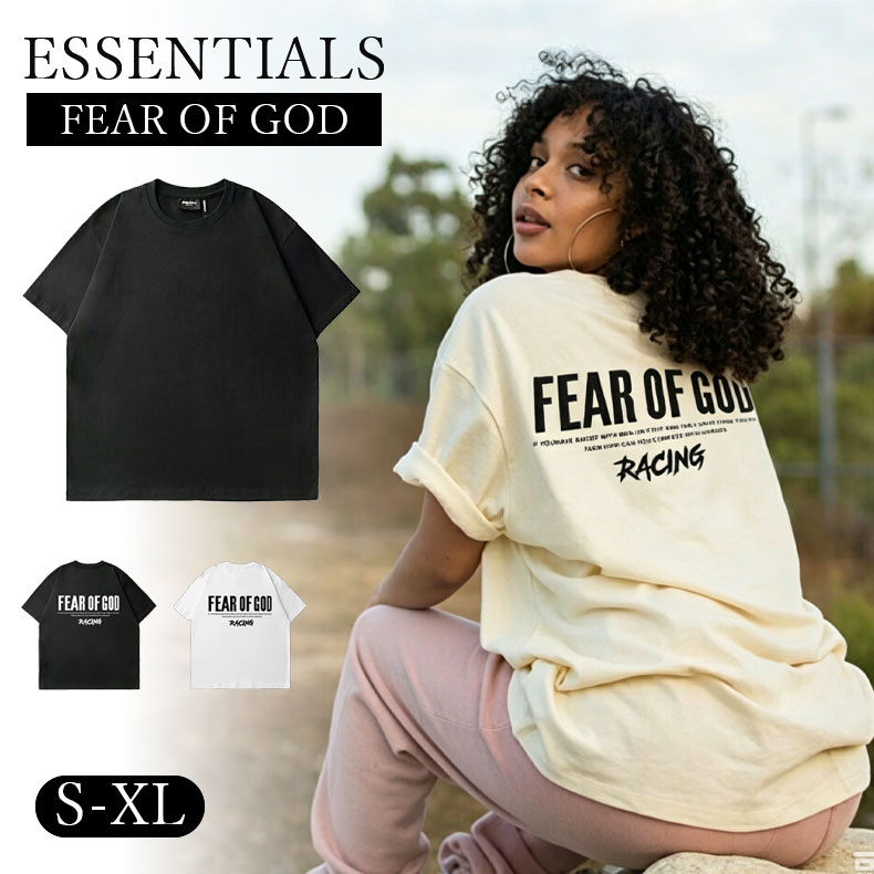 Rakuten - FEAR OF GOD ESSENTIALS エッセンシャルズ Tシャツ 半袖 メンズ レディース Logo T-Shirt ロゴ Tシャツ カーキ ホワイト