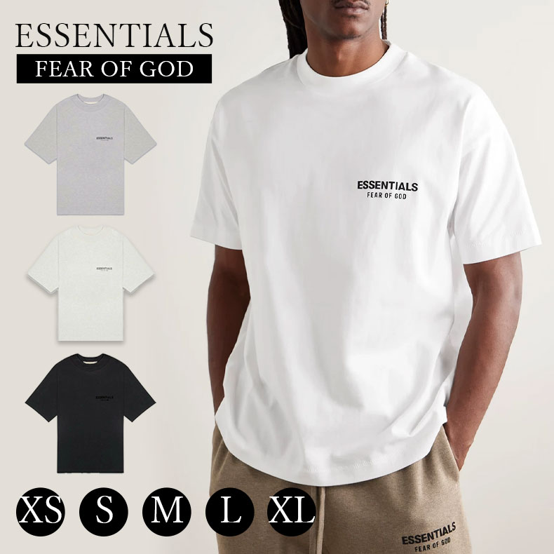 Rakuten - ESSENTIALS エッセンシャルズ Tシャツ 半袖 メンズ レディース Logo T-Shirt Tシャツ ブラック ホワイト