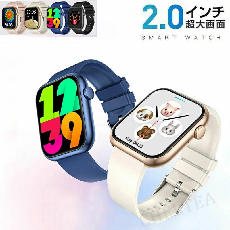 樂天商城 - 【工場直営★ 品質保証】新発売 スマートウォッチ iphone対応日本語対応天気予報 音楽製御 レディース スマートウォッチ メンズ iPhone/Android対応2.10インチ 大画面 薄型 IP67防水 運動モード数着信通知腕時計