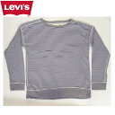LEVI'S USED SWEAT リーバイス スウェット トップス カットソー ボーダー ブルー グレー ユーズド 長袖 秋冬 トレーナー Levi's ボー...