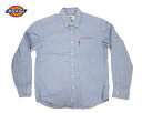 DICKIES USED CHAMBRAY DENIM SHIRT 123M fBbL[Y [Yh  fjVc Vu[Vc ItzCg [NVcyfCbL[Y Vc {  AEghAVc v~Af iK\f W[Y 㒅 AJz